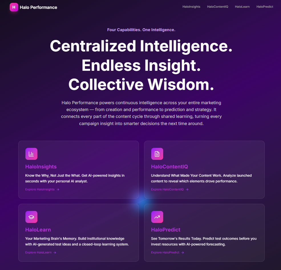 Halo Intelligence